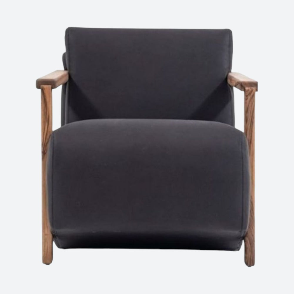 Bold Black Accent Chair