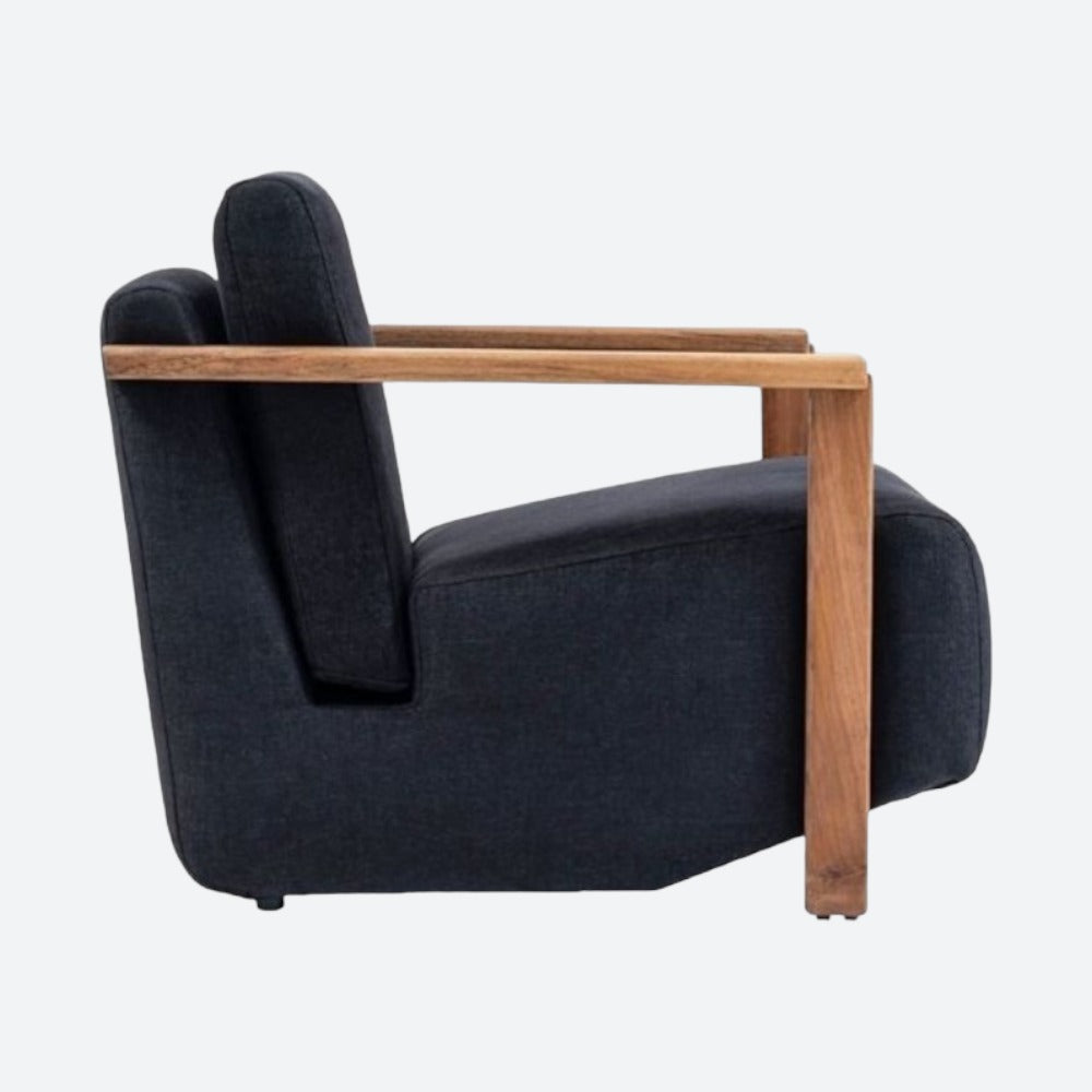Bold Black Accent Chair