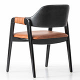 Marla Black Leather Chair