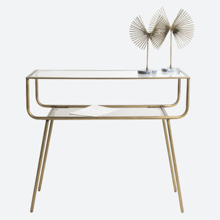 Aris Gold Console Table