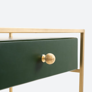 Eta Gold Console Table with Drawer