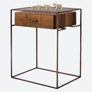 Eta Wood Console Table with Drawer