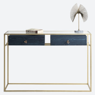 Lima Blue Console Table with Drawer