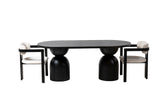 Luna Black Oval Dining Table