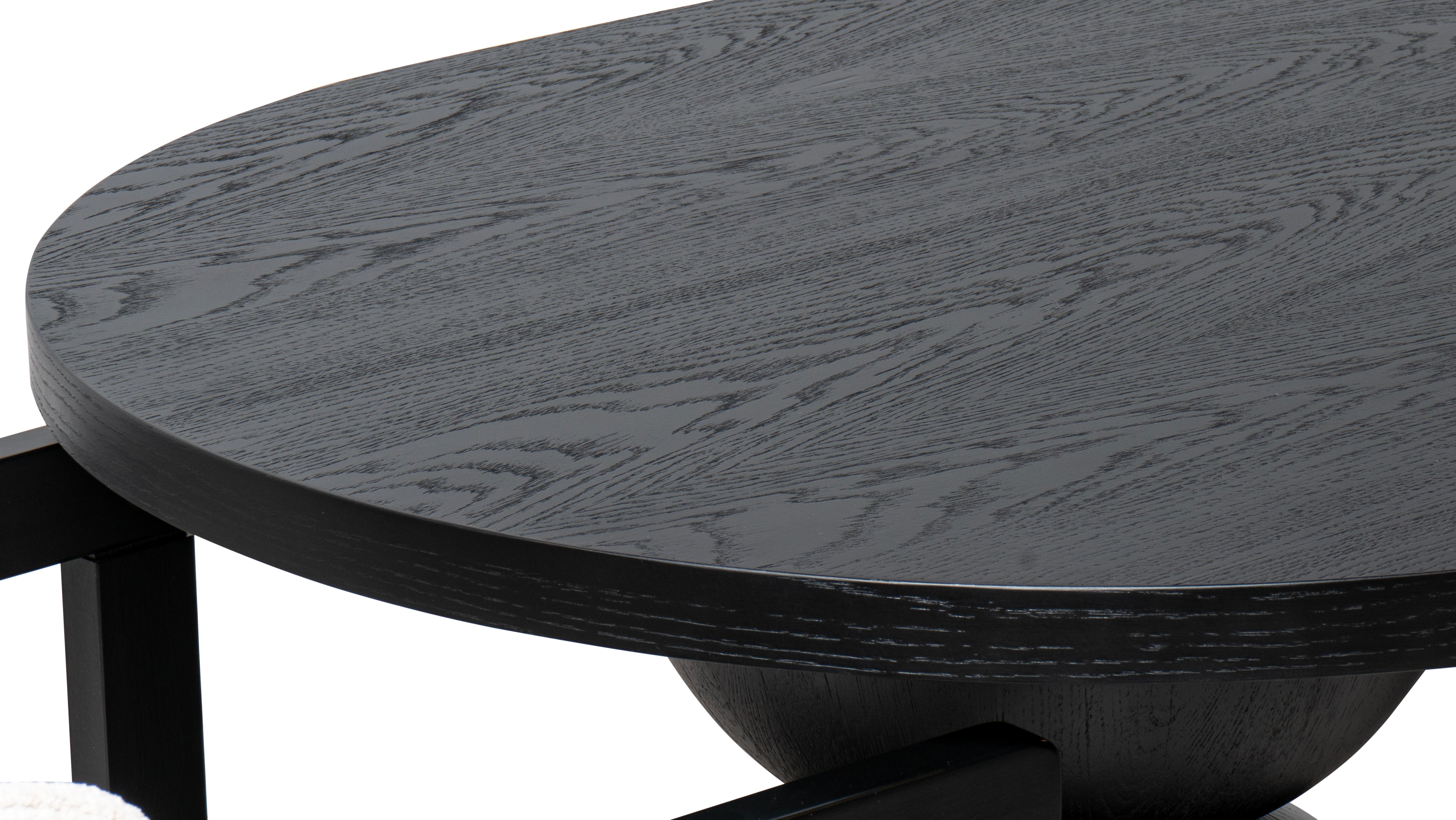 Luna Black Oval Dining Table