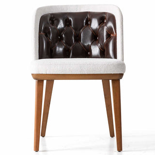 Berlin Black and Cream Boucle Chair