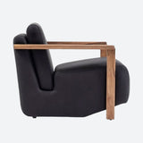 Bold Black Accent Chair