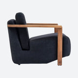 Bold Black Accent Chair
