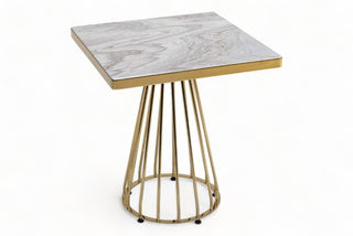 Okrugli blagovaonski stol od bijelog mramora