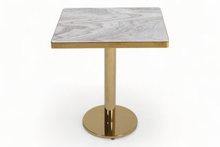 Cloud Round White Marble Dining Table