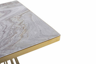 Okrugli blagovaonski stol od bijelog mramora