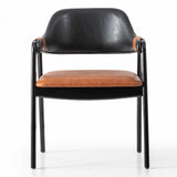 Marla Black Leather Chair