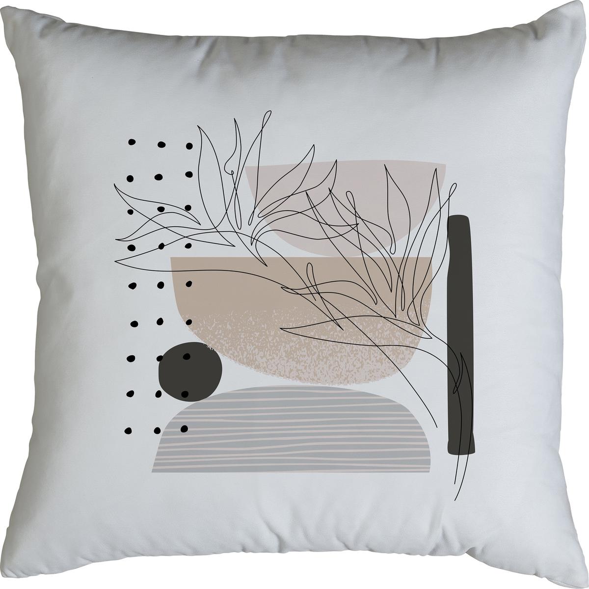 Sofa Cushion Cream Line Art Sofa Cushions Throw Pillows Eurus Concept