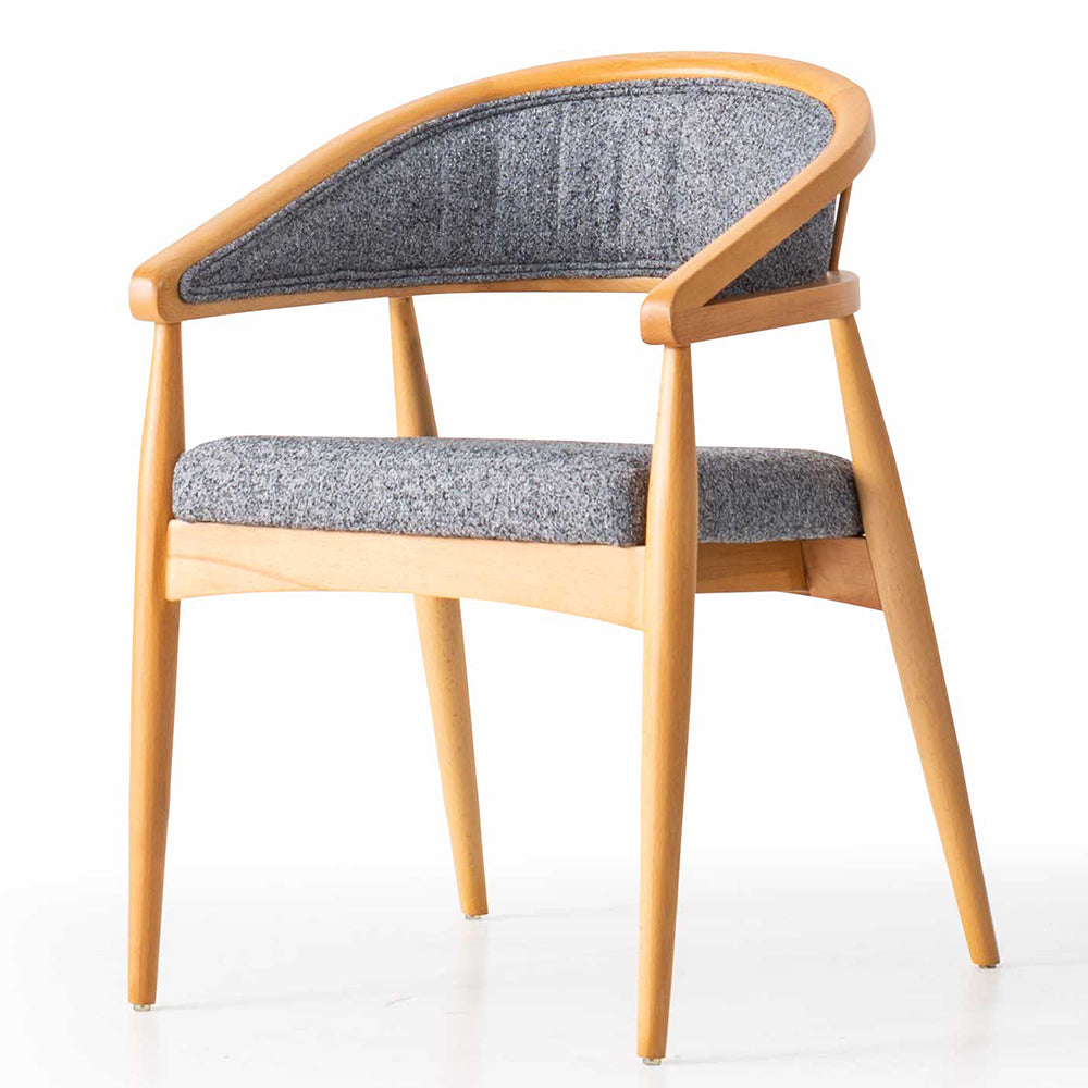 Gray boucle online chair