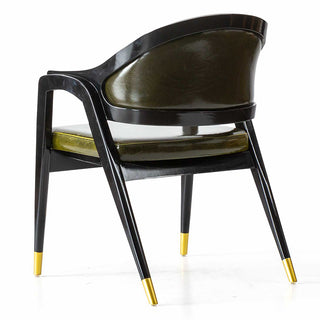 Vega Black Accent Gold Chair