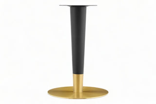 Круглый мраморный обеденный стол Aphrodite из черного и золотого мрамора