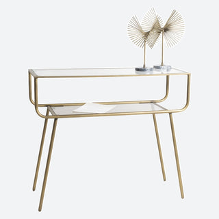 Aris Gold Console Table
