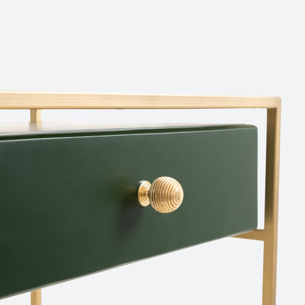 Table console Eta Gold avec tiroir