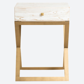 Indila Gold Console Table with Drawer