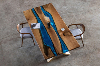 River Resin Dining Table